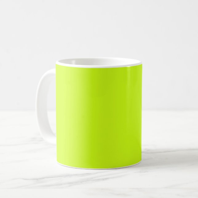 Caneca De Café Limão Ártico (cor sólida) (Frente Esquerda)