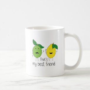 Caneca De Café Limão e Limão - Melhores Amigos BFF
