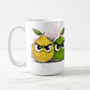 Caneca De Café Limão Mal-Humorado Lima Mal-Humorada