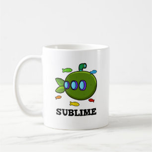 Caneca De Café Limão Submarino de Fruta Submarina Sublime