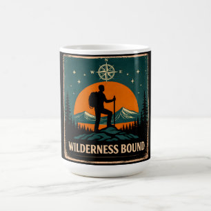 Caneca De Café Limitado à Natureza Selvagem – Aventura Chamando