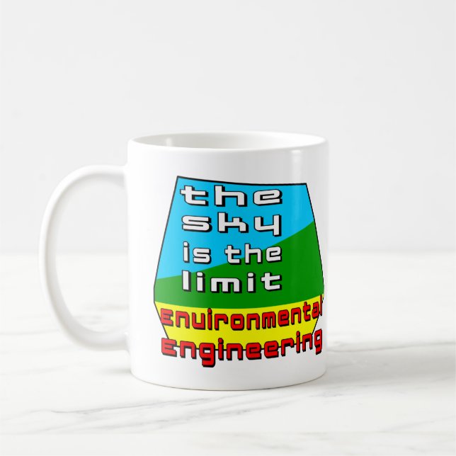 Caneca De Café Limite de engenharia ambiental (Esquerda)