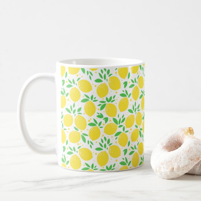 Caneca de Café Limões (Com Donut)
