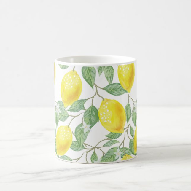 Caneca De Café Limões amarelos na vinha (Centro)