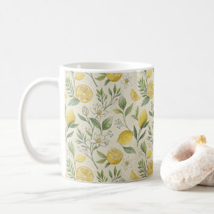 Caneca De Café Limões e Flores - Pista de café