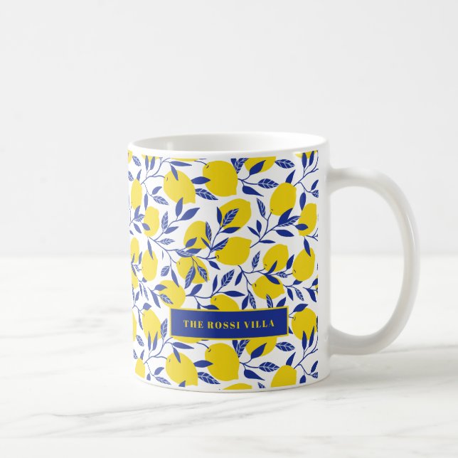 Caneca De Café Limões Tropicais do Mediterrâneo (Direita)