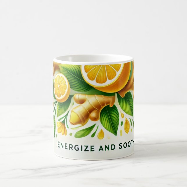 Caneca De Café Limon Ginger AI art (Centro)