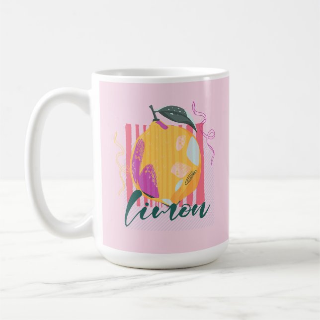 Caneca De Café Limon Italiano Rosa Limão (Esquerda)