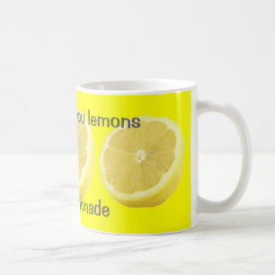 Caneca De Café Limonada - se a vida lhe dá o conselho dos limõe