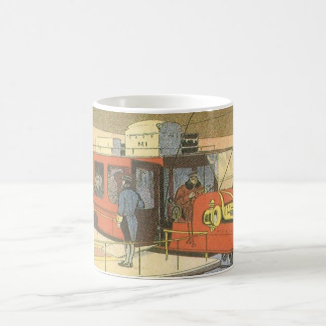 Caneca De Café Limousine de Helicóptero de Avião de Ficção Cientí (Centro)
