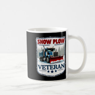 Caneca De Café Limpador De Neve Serviço De Inverno Veterano Apose