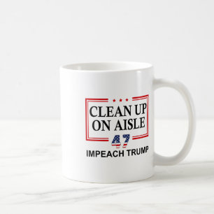 Caneca De Café Limpar no corredor 47 Impeach Trump 86 47 Anti Tru