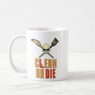 Caneca De Café Limpe ou morra
