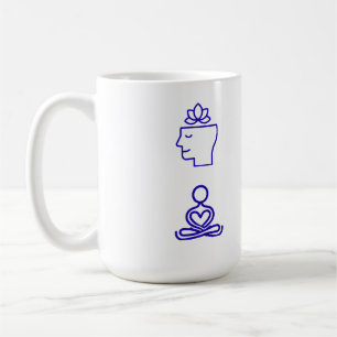 CANECA DE CAFÉ LIMPE SUA MENTE ENVOLVA CERÂMICA GOLPE DE PAZ