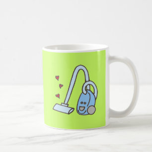 Caneca De Café Limpeza de Vácuo com Corações