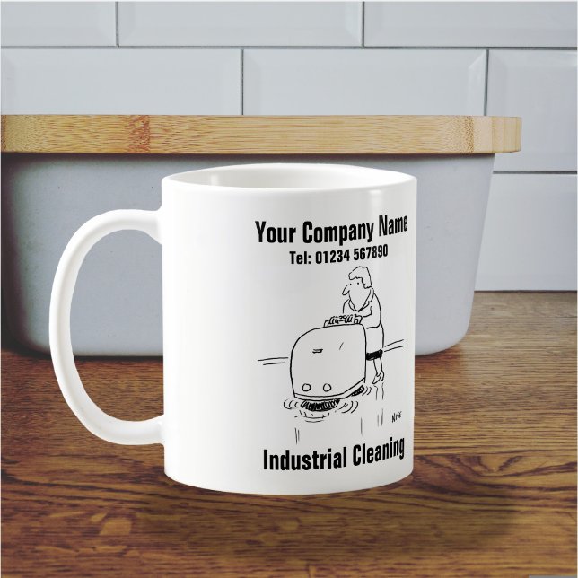 Caneca De Café Limpeza Industrial (Cleaning Company Mug)