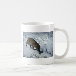 Caneca De Café Lince na neve
