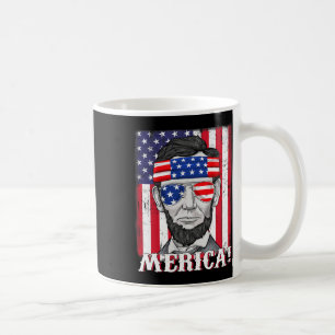 Caneca De Café Lincoln 4 De Julho Merica American Flag Boys Kids