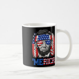 Caneca De Café Lincoln 4 De Julho Merica Men Women American Flag