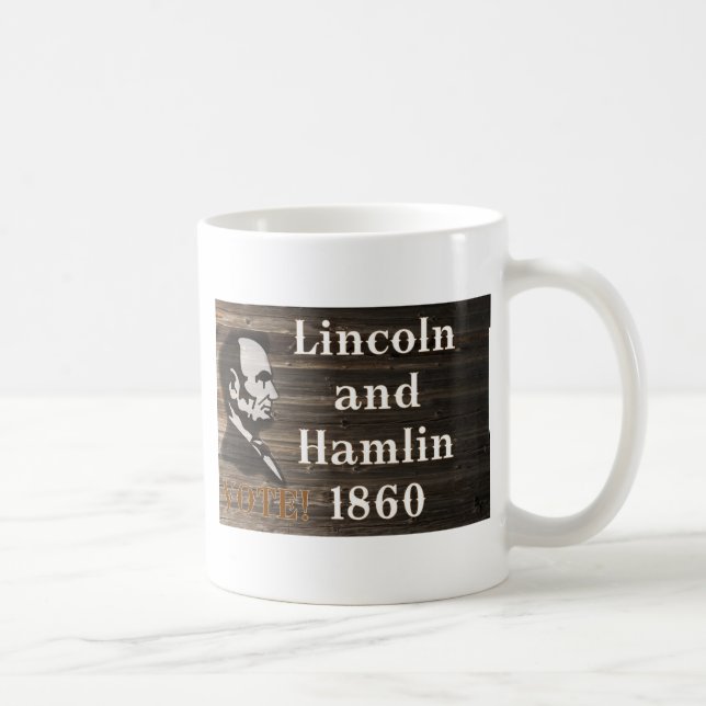 Caneca De Café Lincoln-Hamlin 1860 (Direita)