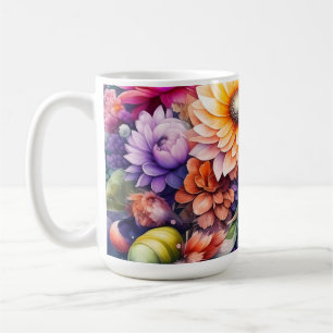 Caneca De Café Linda Aquarela Floral