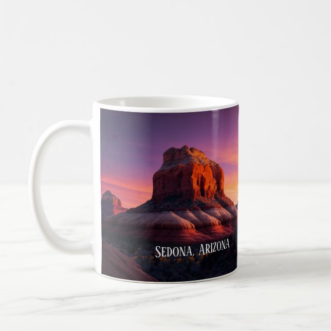 Caneca De Café Linda Arizona Sedona Red Rocks Arte Paisagista (Esquerda)