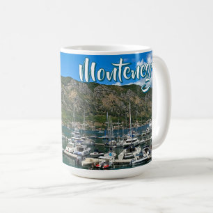 Caneca De Café Linda Baía de Kotor em Montenegro viagem