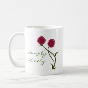 Caneca De Café Linda Blooms Mug, Fuchsia