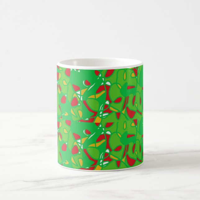 Caneca De Café Linda Cama de Natal Clássica, 11 oz (Centro)