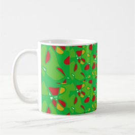 Caneca De Café Linda Cama de Natal Clássica, 11 oz