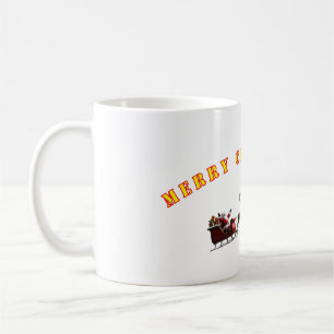 Caneca De Café Linda Cama de Natal Feliz
