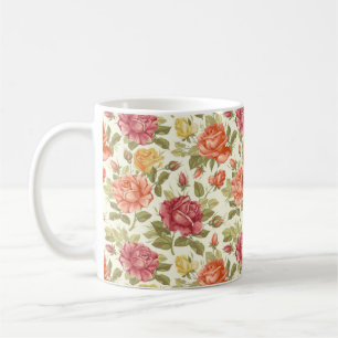 Caneca De Café Linda esboço Floral de café Mug