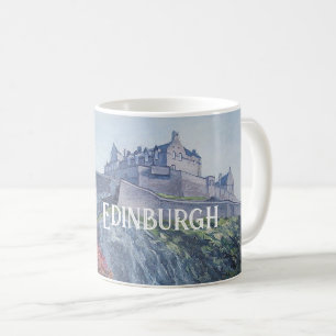 Caneca De Café Linda Escócia Edinburgh Castle belas artes