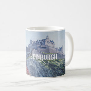 Caneca De Café Linda Escócia Edinburgh Castle belas artes