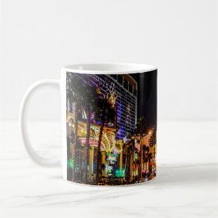 Caneca De Café Linda Faixa de Las Vegas à noite