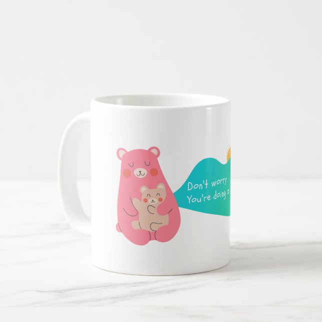 Caneca De Café Linda família Bear (Frente Esquerda)