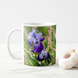 Caneca De Café Linda Flor Floral de Íris
