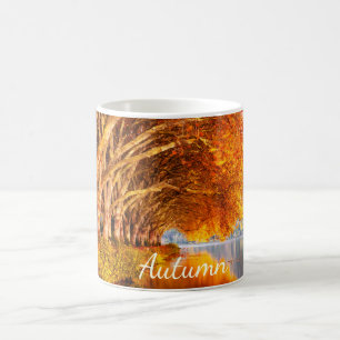 Caneca De Café Linda Floresta de outono
