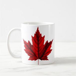Caneca De Café Linda Folha de Mapeamentos de outono