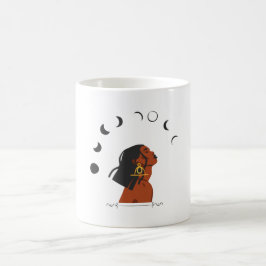 Caneca De Café Linda Garota E Lua