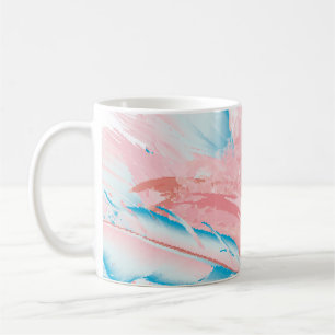 Caneca De Café Linda ilustração com flamingo rosa desenhado e