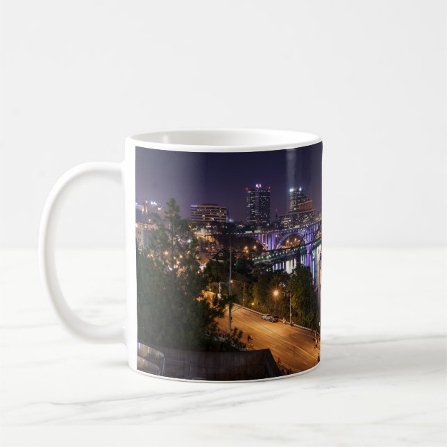 Caneca De Café Linda linha telefônica Panorâmica Knoxville Tennes (Esquerda)