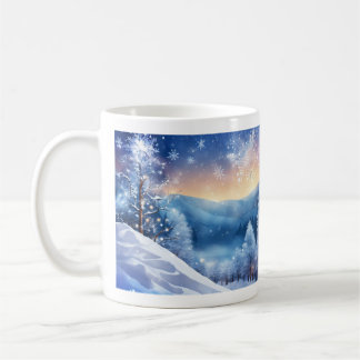 Caneca De Café Linda Maçã de inverno | Neve Cênnica