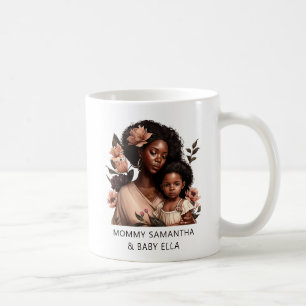Caneca De Café Linda mãe negra e filha (9)