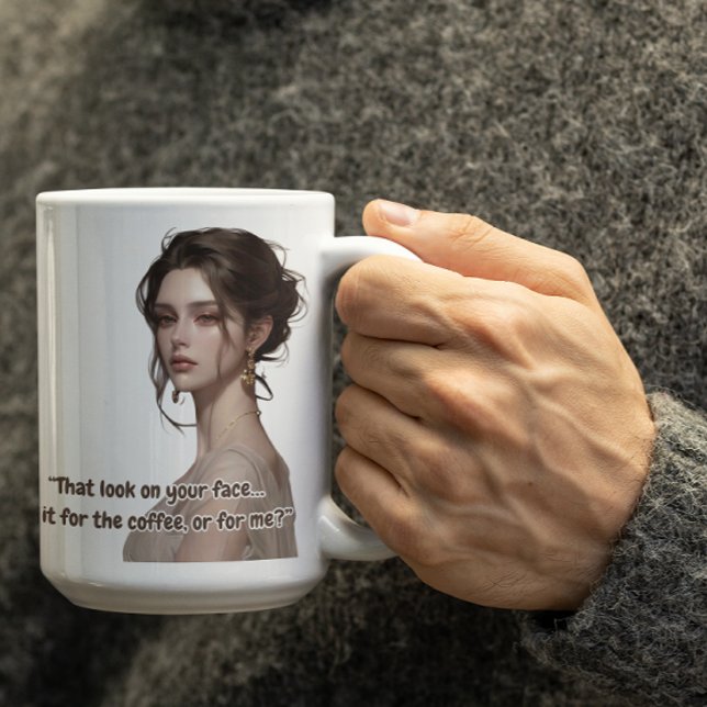 Caneca De Café Linda Menina de Animação (Criador carregado)