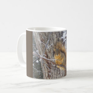 Caneca De Café Linda Mug de Esquilo no inverno
