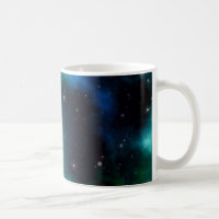 Linda Nebulosa Verde cheia de Estrelas