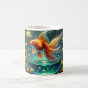 Caneca De Café Linda Nowruz Goldfish
