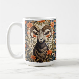 Caneca De Café Linda Ovelha de Chifre Grande Inspirada em William