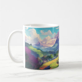 Caneca De Café Linda paisagem animada
